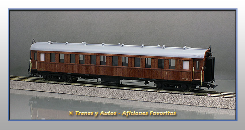 Coche pasajeros madera Largo Recorrido AAfhv-27 - Norte